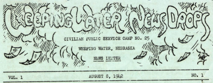 CPS Camp No. 25, Weeping Water News Drops Newsletter